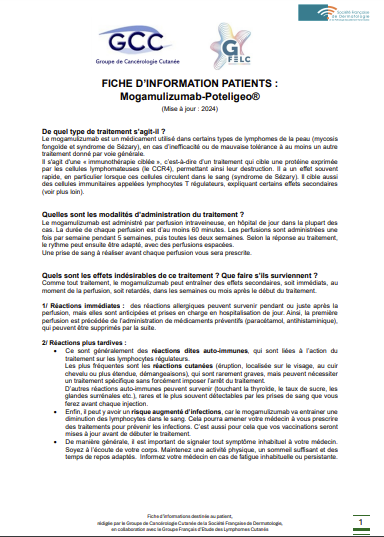 Brochure comprendre les lymphomes cutanés
